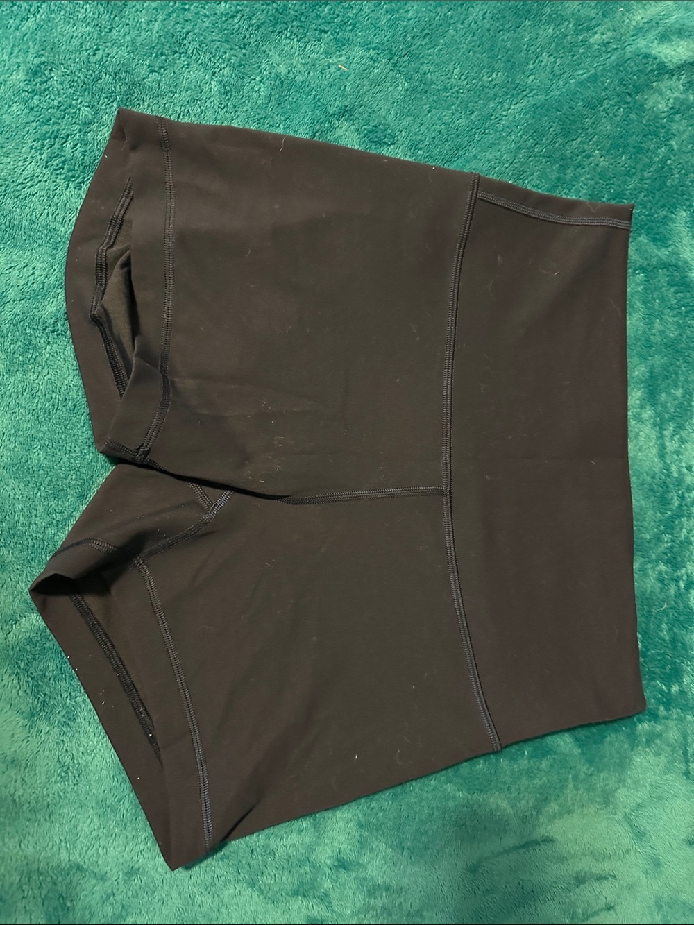 Lululemon Women’s High-Waist Navy Blue Active Shorts